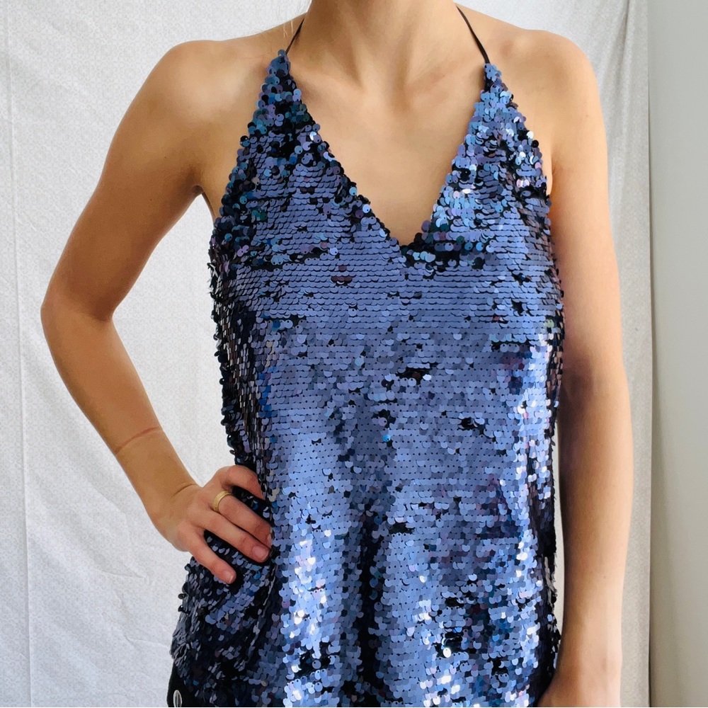 Women’s Sequin Purple Top